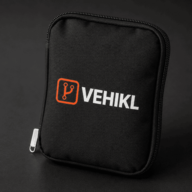 Black Vehikl wire organizer pouch