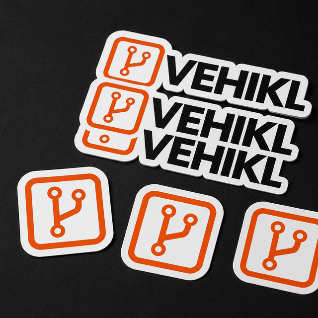 Vehikl logo stickers